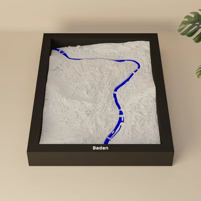 Baden, Thụy Sĩ - Mô hình thu nhỏ 3D