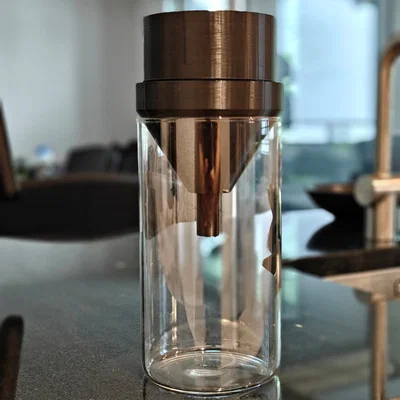 Rổ Lọc & Phễu Vặn Ren Ghép Lại để Lọc Chuyển Chai Sang Chai