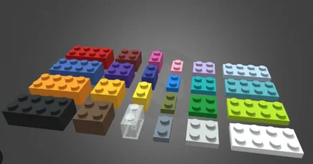 Bộ mô hình gạch lắp ghép kiểu Lego in 3D cực dễ - Image 1