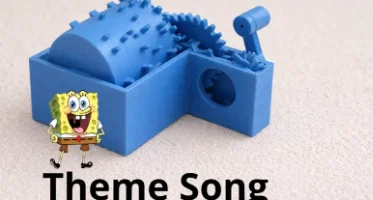Mô hình hộp nhạc cơ khí SpongeBob - Thiết kế in 3D độc đáo - Image 2