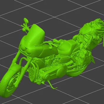 Mô hình 3D xe phân khối lớn Harley Davidson cho người đam mê