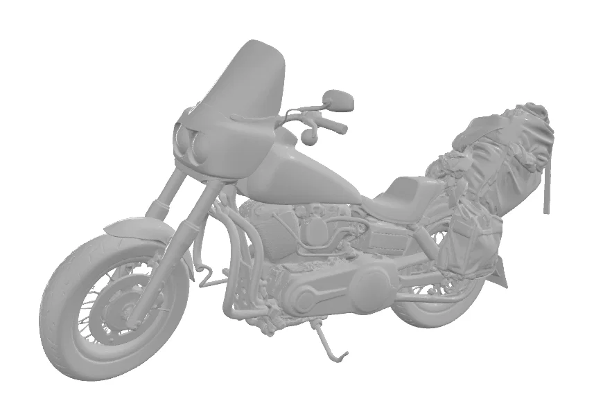 Mô hình 3D xe phân khối lớn Harley Davidson cho người đam mê - Image 3