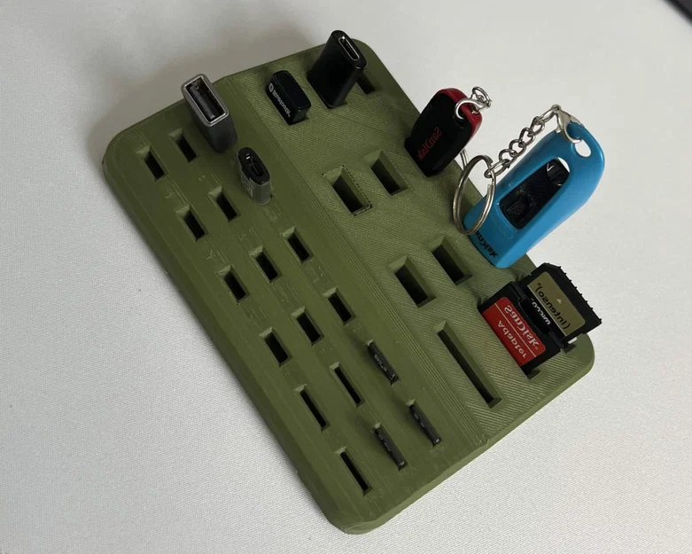 Kệ để bàn/Stand/Holder cho USB-C, USB-A, SD-Card & Micro-SD - Image 1