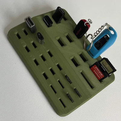 Kệ để bàn/Stand/Holder cho USB-C, USB-A, SD-Card & Micro-SD