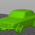 Mô hình xe cổ Alfa Romeo GTV 1980 - File thiết kế in 3D - Thumbnail 1