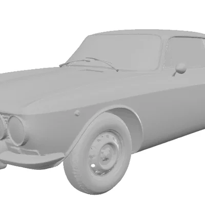 Mô hình xe cổ Alfa Romeo GTV 1980 - File thiết kế in 3D