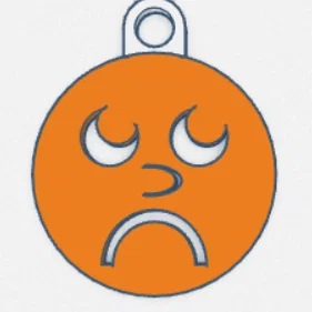 Móc khóa Frowney Key Chain - Phụ kiện cặp sách cá tính, dễ thương