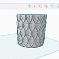 Chậu có họa tiết vảy (Pot with scales) - Thumbnail 1
