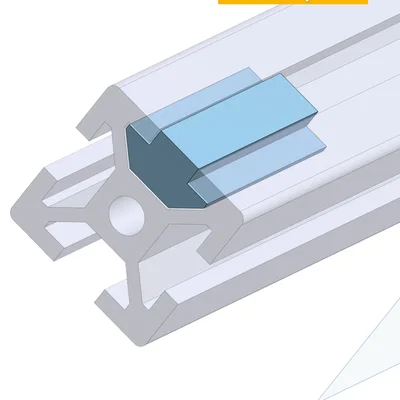 Gioăng TPU bịt kín mối nối kín cho nhôm định hình 2020 (Blind Joint Extrusion Seal)