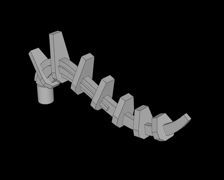 Mô hình gai lưng Barraki tương thích Lego Technic 3D - Image 1