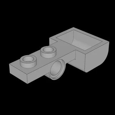 Mảnh ghép Lego tương thích 1x2 có gầu múc - File in 3D chất lượng