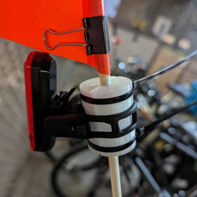 Miếng shim đèn cho cờ an toàn xe đạp (Light shim for bike flag)