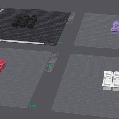 Mô hình tòa nhà lắp ghép 3D cho Boardgame Publicidade