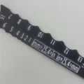 Thước đo bán kính nhỏ gọn kèm công thức đổi mm–inch (1–15mm) - Thumbnail 1