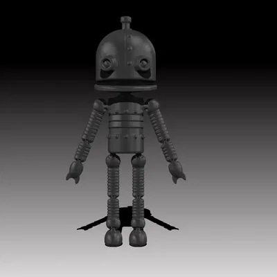 Mô hình 3D nhân vật Josef từ game Machinarium - File in cực chất