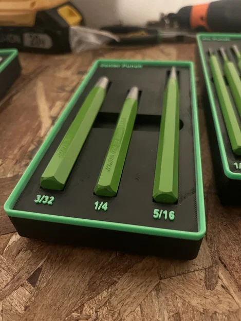 Khay Gridfinity để Center Punch Pittsburgh Pro (Harbor Freight 66440) - Image 2