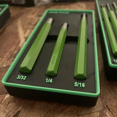 Khay Gridfinity để Center Punch Pittsburgh Pro (Harbor Freight 66440)