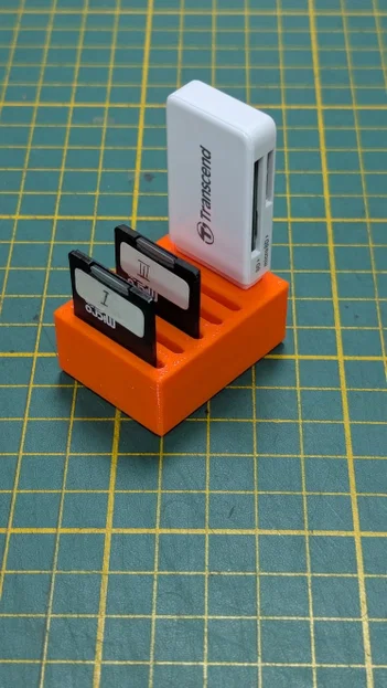 Khay 3D lưu trữ thẻ nhớ SD và đầu đọc USB gọn gàng - Image 1
