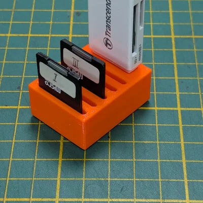 Khay 3D lưu trữ thẻ nhớ SD và đầu đọc USB gọn gàng