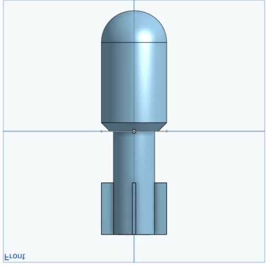 Mô hình 3D đầu đạn cho động cơ tên lửa Estes B4-4 - Image 1