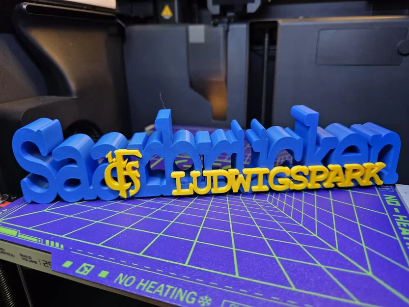 Mô hình 3D logo 1. FC Saarbrücken và Ludwigspark trang trí - Image 1