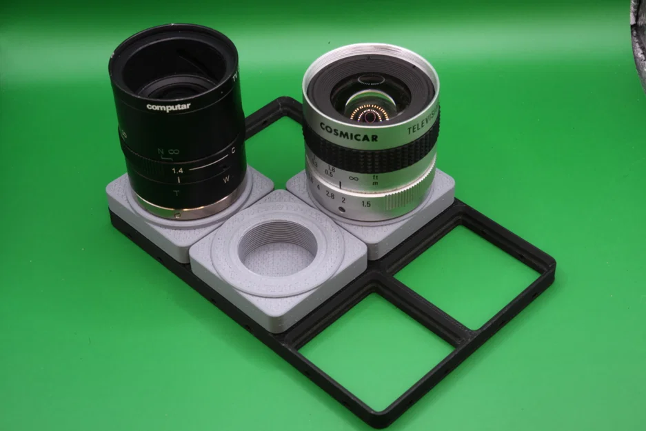 Nắp sau ống kính C-Mount sâu 10mm tương thích Gridfinity - Image 1