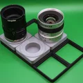 Nắp sau ống kính C-Mount sâu 10mm tương thích Gridfinity - Thumbnail 1