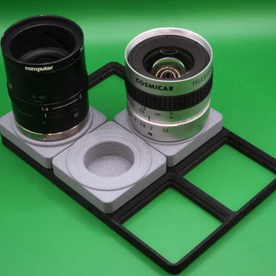 Nắp sau ống kính C-Mount sâu 10mm tương thích Gridfinity