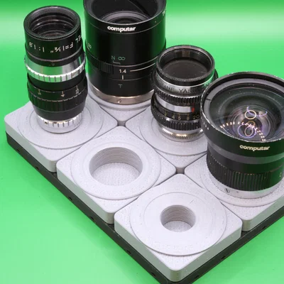 Nắp sau ống kính C-Mount sâu 10mm tương thích Gridfinity