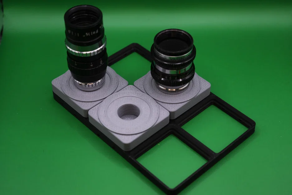 Nắp sau lens D-Mount tương thích Gridfinity (Gridfinity Compatible D-Mount Rear Lens Cap) - Image 1