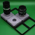 Nắp sau lens D-Mount tương thích Gridfinity (Gridfinity Compatible D-Mount Rear Lens Cap) - Thumbnail 1