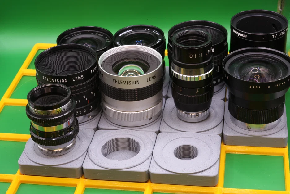 Nắp sau lens D-Mount tương thích Gridfinity (Gridfinity Compatible D-Mount Rear Lens Cap) - Image 2
