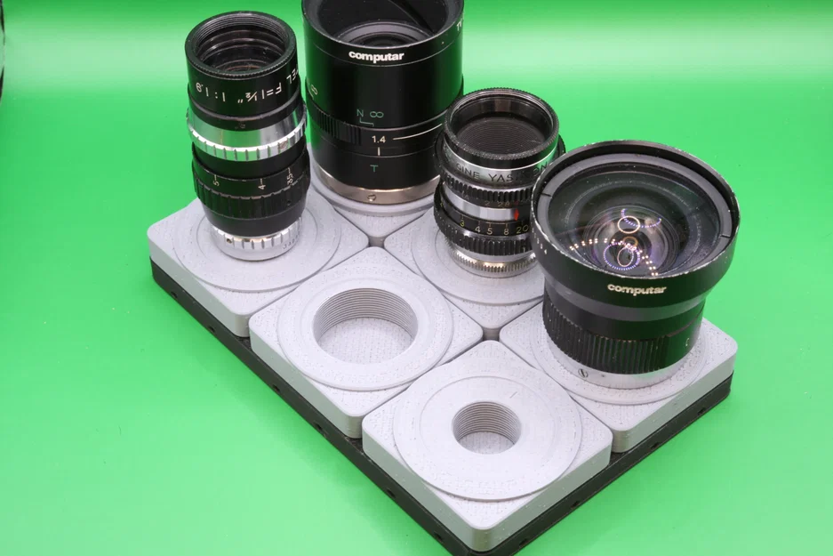 Nắp sau lens D-Mount tương thích Gridfinity (Gridfinity Compatible D-Mount Rear Lens Cap) - Image 3