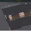 Gridfinity - Khay giữ kéo (Remix sửa model gốc, không thêm lỗ nam châm) - Thumbnail 2