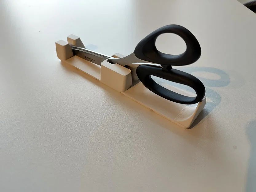 Gridfinity Scissor Holder (Remix: sửa model gốc, rebased, thêm lỗ nam châm 5 khay) - Image 4