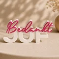 Bedankt Juf – Bảng chữ 3D (3D Text Sign) - Thumbnail 1