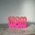 Mô hình chữ 3D MOM WOW - Món quà ý nghĩa tặng mẹ - Thumbnail 3