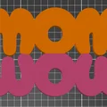 Mô hình chữ 3D MOM WOW - Món quà ý nghĩa tặng mẹ - Thumbnail 5