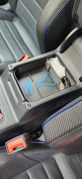 Khay organizer hộc giữa Volkswagen Mk8 Golf (Center Console Organizer) - Image 1