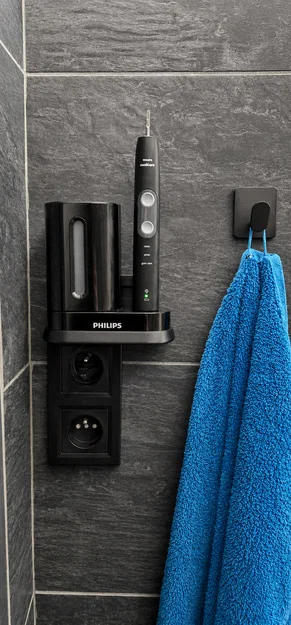 Giá treo tường 3D cho đế sạc bàn chải điện Philips Sonicare - Image 3