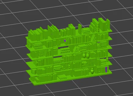 Mô hình kệ sách 3D trang trí tinh xảo (MODELLINO DI ARREDO GT2) - Image 1