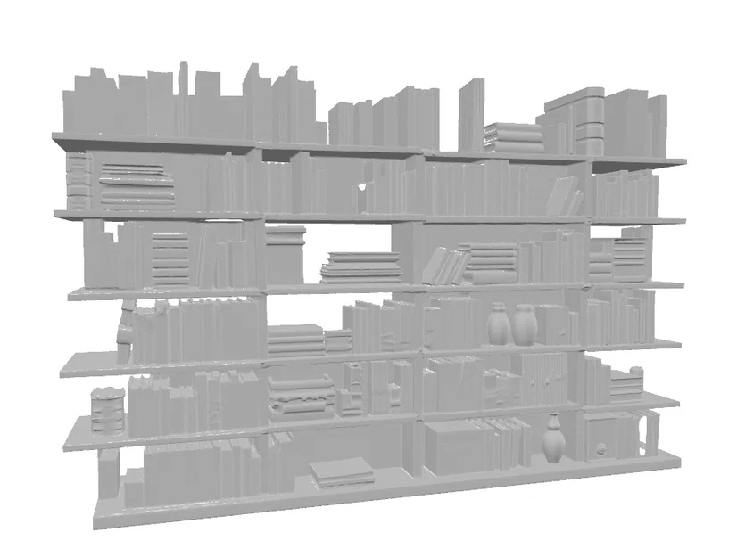 Mô hình kệ sách 3D trang trí tinh xảo (MODELLINO DI ARREDO GT2) - Image 2