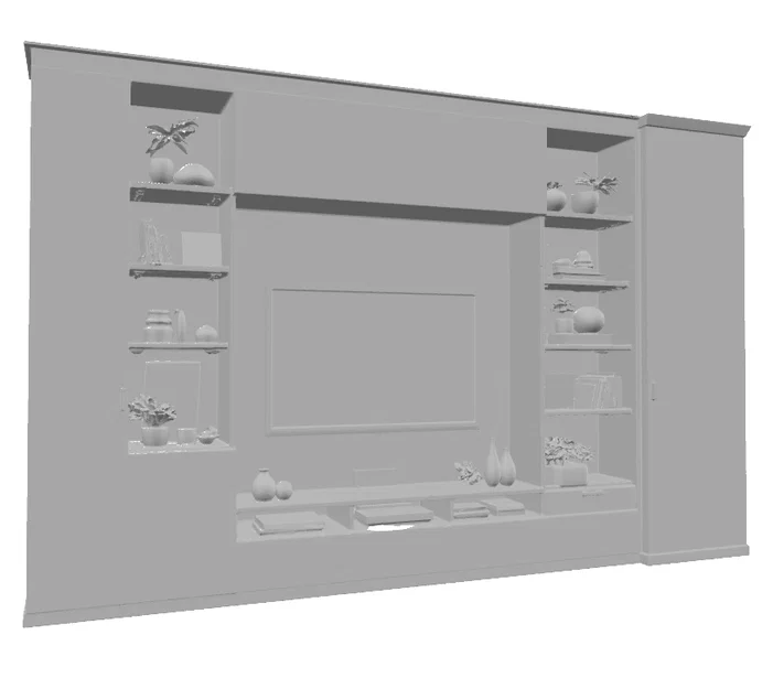 Mô hình kệ tủ trang trí nội thất GT4 (File 3D thiết kế chuyên nghiệp) - Image 2