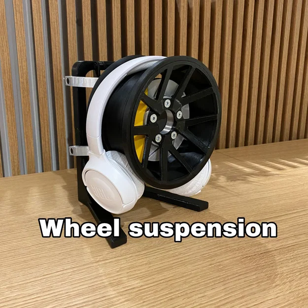 Kệ để Headphone Bánh Xe (Wheel headphone stand) - Image 1