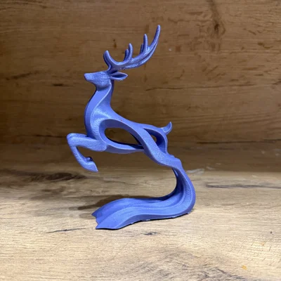 Tượng Hươu Bật Nhảy Dáng Chảy Mượt (Flowing Leaping Deer Sculpture)