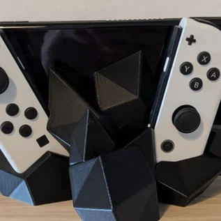 Đế giữ tay cầm Nintendo Switch hình khối pha lê độc đáo