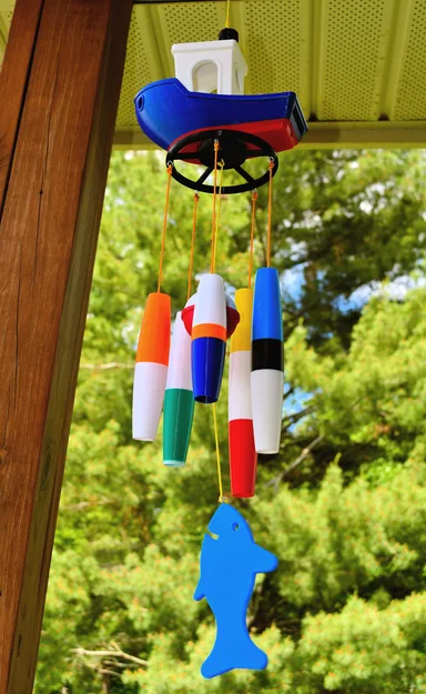Fishing Benchy Wind Chimes – Chuông gió Benchy câu cá - Image 11