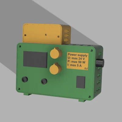 Vỏ hộp 3D cho bộ nguồn điều chỉnh 24V 50W DIY