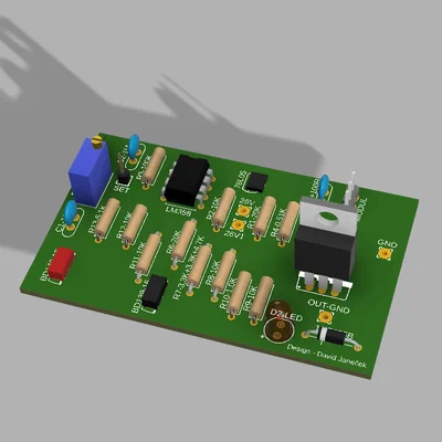 Vỏ hộp 3D cho bộ nguồn điều chỉnh 24V 50W DIY