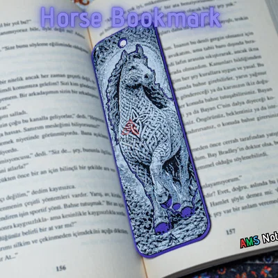 Bookmark Ngựa Celtic Knot (HueForge)